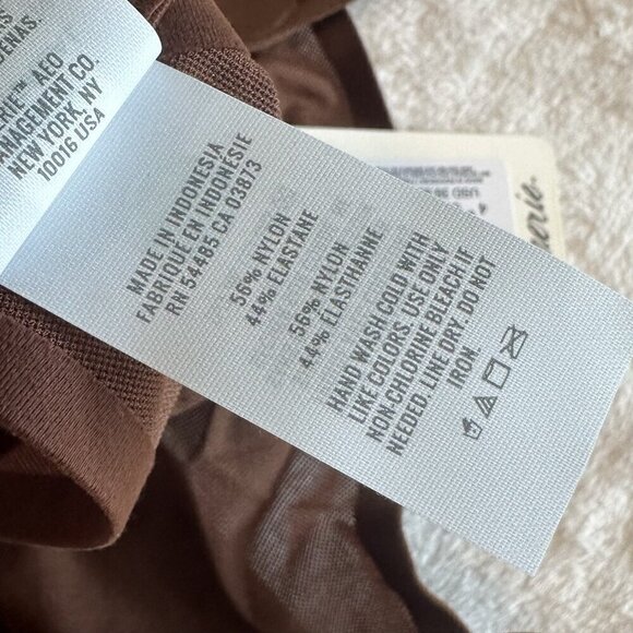 NWT Smoothez by Aerie Mesh Unlined Balconette Bra in Dark Maple Brown - 36C - Picture 6 of 11